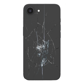 iPhone 16e Back Cover Repair - Glass Only - Black
