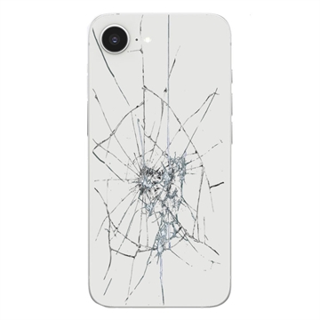 iPhone 16e Back Cover Repair - Glass Only - White