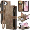 iPhone 16e Caseme C30 Multifunctional Wallet Case - Brown