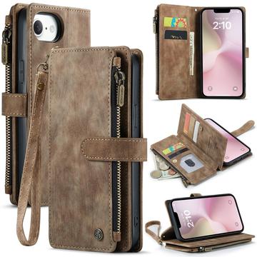 iPhone 16e Caseme C30 Multifunctional Wallet Case - Brown