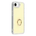 iPhone 16e CrystalGlow Hybrid Case with Ring Holder - Yellow