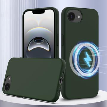 iPhone 16e Liquid Silicone Case - MagSafe Compatible - Dark Green