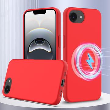 iPhone 16e Liquid Silicone Case - MagSafe Compatible - Red
