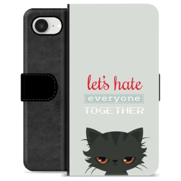 iPhone 16e Premium Wallet Case - Angry Cat