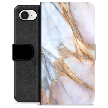 iPhone 16e Premium Wallet Case - Elegant Marble