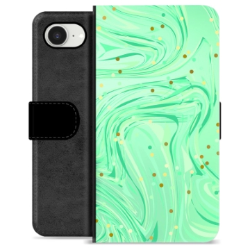 iPhone 16e Premium Wallet Case - Green Mint
