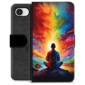 iPhone 16e Premium Wallet Case - Meditation