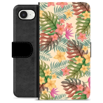 iPhone 16e Premium Wallet Case - Pink Flowers