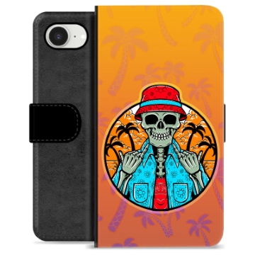 iPhone 16e Premium Wallet Case - Skeleton Summer