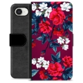iPhone 16e Premium Wallet Case - Vintage Flowers