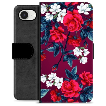 iPhone 16e Premium Wallet Case - Vintage Flowers