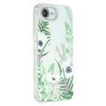iPhone 16e Spring Electroplated IMD Hybrid Case with Camera Protector - Green Flowers