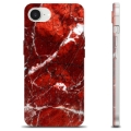 iPhone 16e TPU Case - Red Marble
