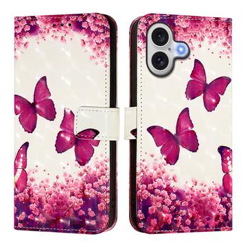 iPhone 17 Wonder Series Wallet Case - Rose Butterflies