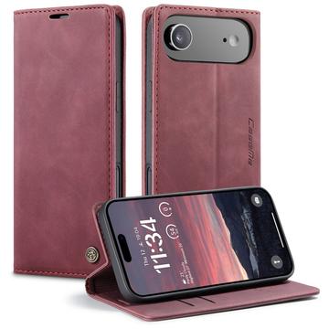 iPhone Air Caseme 013 Series Wallet Case - Wine Red