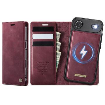 iPhone Air Caseme C49 2-in-1 Detachable Wallet Case - MagSafe Compatible, RFID - Red