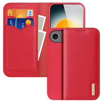 iPhone Air Dux Ducis Hivo Wallet Leather Case - Red