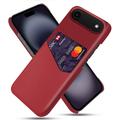 iPhone Air KSQ Case with Card Pocket - Red