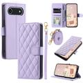 iPhone Air Luxury Quilted Wallet Case - Purple