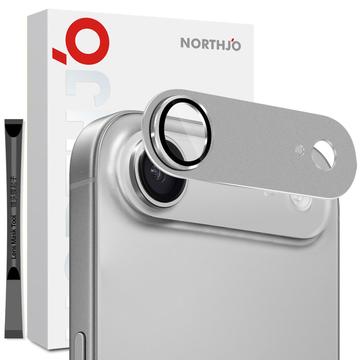 iPhone Air Northjo Full Protection Matte Metal and Tempered Glass Camera Lens Protector - Grey