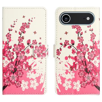 iPhone Air Style Series Wallet Case - Pink Flowers