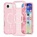 iPhone Air Stylish Glitter Series Hybrid Case - MagSafe Compatible - Pink