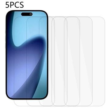 iPhone Air Tempered Glass Screen Protector - 9H - Case Friendly - 5 Pcs. - Transparent