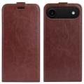 iPhone Air Vertical Flip Case with Card Slot - Brown