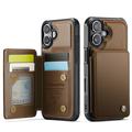 iPhone 17 Caseme C22 Case RFID Card Wallet - Brown