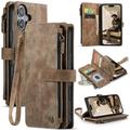 iPhone 17 Caseme C30 Multifunctional Wallet Case - Brown