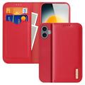 iPhone 17 Dux Ducis Hivo Wallet Leather Case - Red