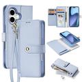 iPhone 17 Dux Ducis Lawa Wallet Leather Case w. Magnetic Cover - Baby Blue