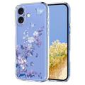 iPhone 17 Floral Pattern TPU Case - Purple