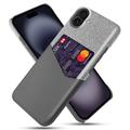 iPhone 17 KSQ Case with Card Pocket - Grey