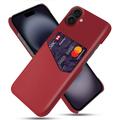 iPhone 17 KSQ Case with Card Pocket - Red