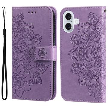 iPhone 17 Mandala Series Wallet Case - Purple
