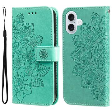 iPhone 17 Mandala Series Wallet Case - Green