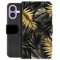 iPhone 17 Premium Wallet Case - Golden Leaves