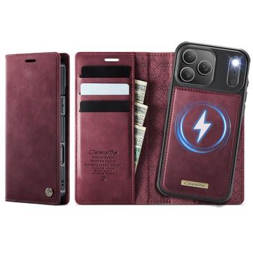 iPhone 17 Pro Caseme C49 2-in-1 Detachable Wallet Case - MagSafe Compatible, RFID - Red