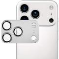 iPhone 17 Pro Imak Full Cover Metal and Tempered Glass Camera Lens Protector - Silver