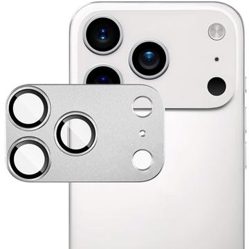 iPhone 17 Pro Imak Full Cover Metal and Tempered Glass Camera Lens Protector - Silver