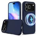 iPhone 17 Pro Liquid Silicone Case - MagSafe Compatible - Dark Blue