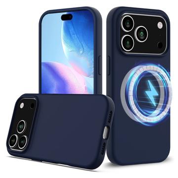 iPhone 17 Pro Liquid Silicone Case - MagSafe Compatible - Dark Blue