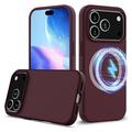 iPhone 17 Pro Liquid Silicone Case - MagSafe Compatible - Wine Red