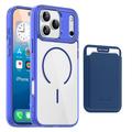 iPhone 17 Pro MagSafe Case with Card Holder - Sapphire / Transparent