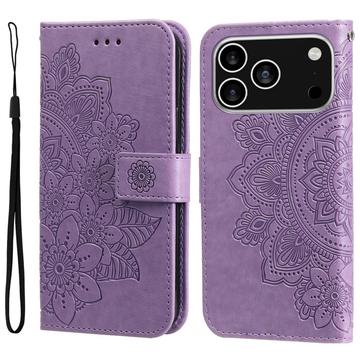 iPhone 17 Pro Mandala Series Wallet Case - Purple