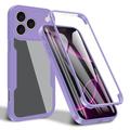 iPhone 17 Pro Max 360 Protection Series Case - Purple / Clear
