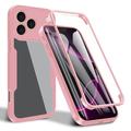 iPhone 17 Pro Max 360 Protection Series Case - Pink / Clear