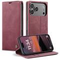 iPhone 17 Pro Max Caseme 013 Series Wallet Case - Wine Red