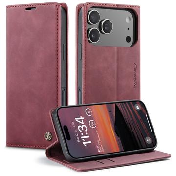 iPhone 17 Pro Max Caseme 013 Series Wallet Case - Wine Red